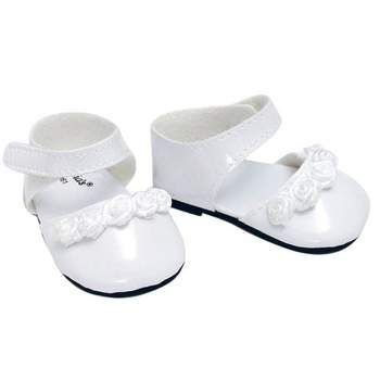 Sophia’s Patent Leather Dress Shoes for 18" Dolls, White