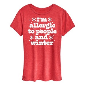 Women's - Instant Message - Winter Short Sleeve Graphic T-Shirt - 1 of 4