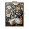 Amanti Art The Latte Loving Pug by Mowzu  Framed Canvas Wall Art - 3 of 4