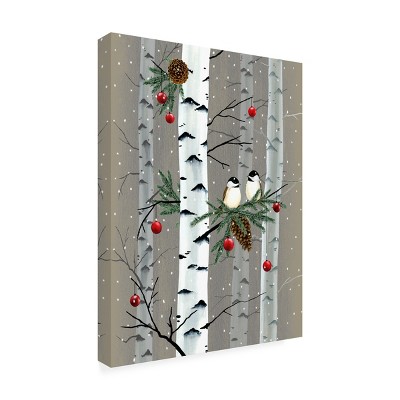 Trademark Fine Art -Grace Popp 'Birch Birds I' Canvas Art