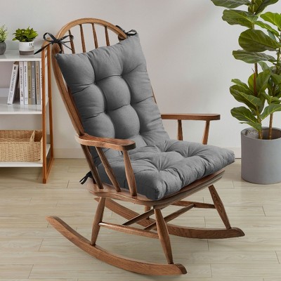 Rocking Chair Cushion 2 Piece Tufted Non Slip Set of Upper and Lower Cushions by Sweet Home Collection®
