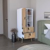 Depot E-Shop Dresser 52"H Stylish Bedroom Storage Solution with 3 Open Shelves, 2 Drawers, and 1 Door - 3 of 4