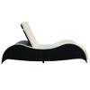 vidaXL Sun Lounger with Cushion Poly Rattan Black - 4 of 4