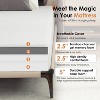 FDW 10 inch Bamboo Charcoal Memory Foam Mattress Cooling Gel CertiPUR-US Certified Breathable Bed Mattress for Cooler Sleep,White - 3 of 4