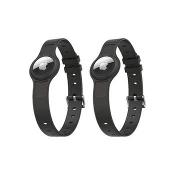 SaharaCase Silicone Wrist Band for Apple AirTag Black AT00019 - Best Buy