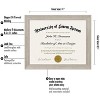 Americanflat 8.5x11 Diploma Frame in Driftwood with Shatter Resistant Glass - Horizontal and Vertical Formats for Wall and Tabletop - 2 of 4