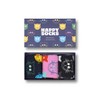 Happy Socks Adult Men and Women Crew Mixed Cats Socks in sustainable materials - 3pk in Color Navy - 3 of 4
