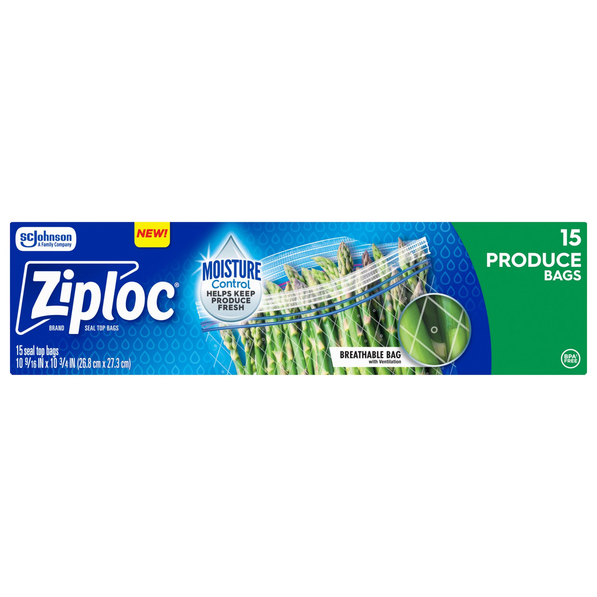 Ziploc Gallon Produce Bags - 15ct