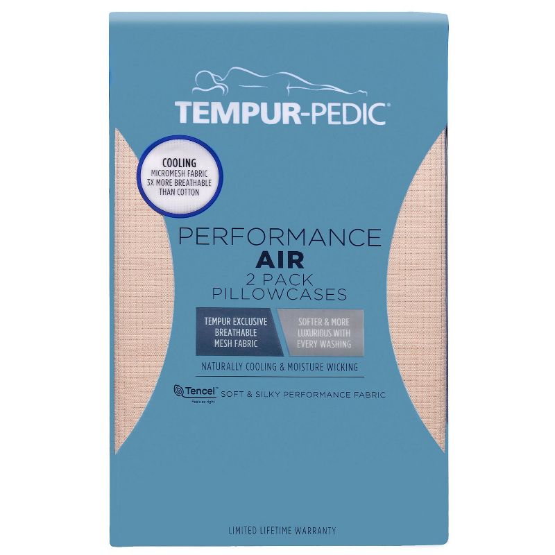 Performance Air Solid Pillowcase Set - Tempur-Pedic, 1 of 7