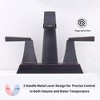2-inch Bathroom Sink Faucet, Brushed Nickel Finish, With Pop-up Drain And Supply Hoses, Modern Commercial Bathroom Faucet - 2 of 4