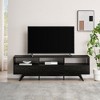 Mid-Century Modern Low TV Stand with Storage for TVs up to 80" - Saracina Home - 4 of 4