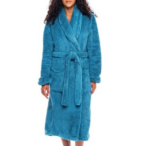ADR Women's Plush Robe, Women's Plush Bathrobe, Fuzzy Pink Purple Comfy Robe Woman - 1 of 4