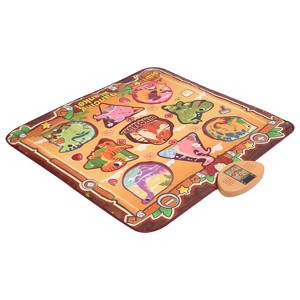 iMountek"Electronic Dance Mat for Kids with 6 Modes, Built-in Music & Adjustable Volume – Fun Gift for 3+"Pink&Brown - 1 of 4