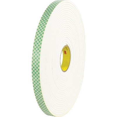 3M 4008 Double Sided Foam Tape 1/2" x 36 yds. 1/8" Natural 1/Case T95340081PK