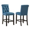 NicBex Dining Chairs Set of 2 Upholstered Chair Counter Height Stools with Solid Wood Frame Suitable for Kitchen - 2 of 4
