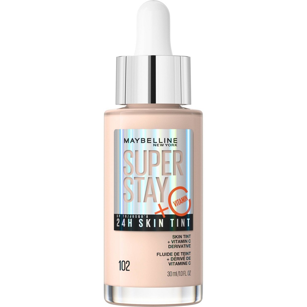 Maybelline Super Stay 24HR Skin Tint Foundation Serum with Vitamin C - 102 - 1 fl oz