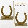 Huntley Horse shoe Bookends, Pair, Brass Antique Finish - 3 of 4
