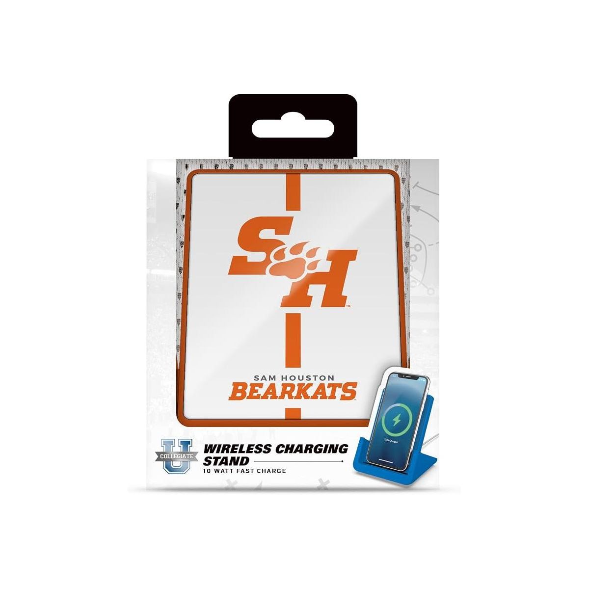SOAR NCAA Cell Phone Wireless Charging Stand- Sam Houston State Bearkats - thumbnail 3
