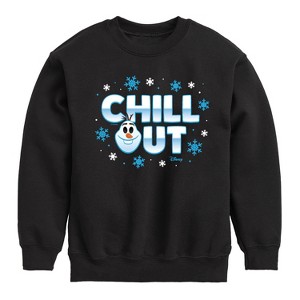 Boys' - Disney - Olaf Chill Out Graphic Long Sleeve Fleece Sweatshirt - 1 of 4