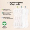 KeaBabies 5pk Urban Baby Burp Cloths, Organic Burping Cloth for Babies, Burp Rags for Baby Girls, Boys - 4 of 4