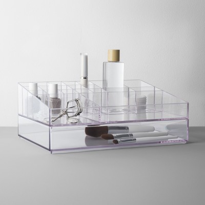 Bathroom Plastic Extra Large Cosmetic Organizer Clear - Brightroom&#8482;