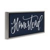 Stupell Industries Navy Blue Homestead Phrase, 25" x 11" - 3 of 4
