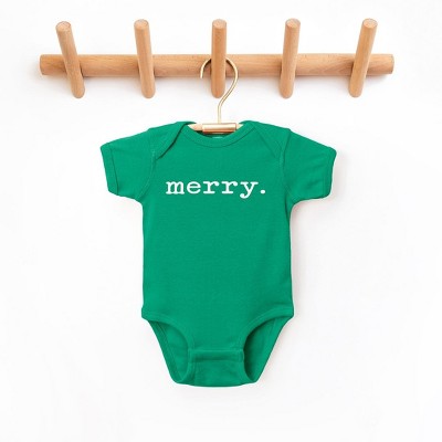 The Juniper Shop Merry Puff Print Baby Bodysuit