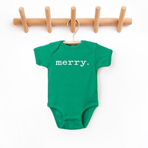 The Juniper Shop Merry Puff Print Baby Bodysuit - 1 of 3