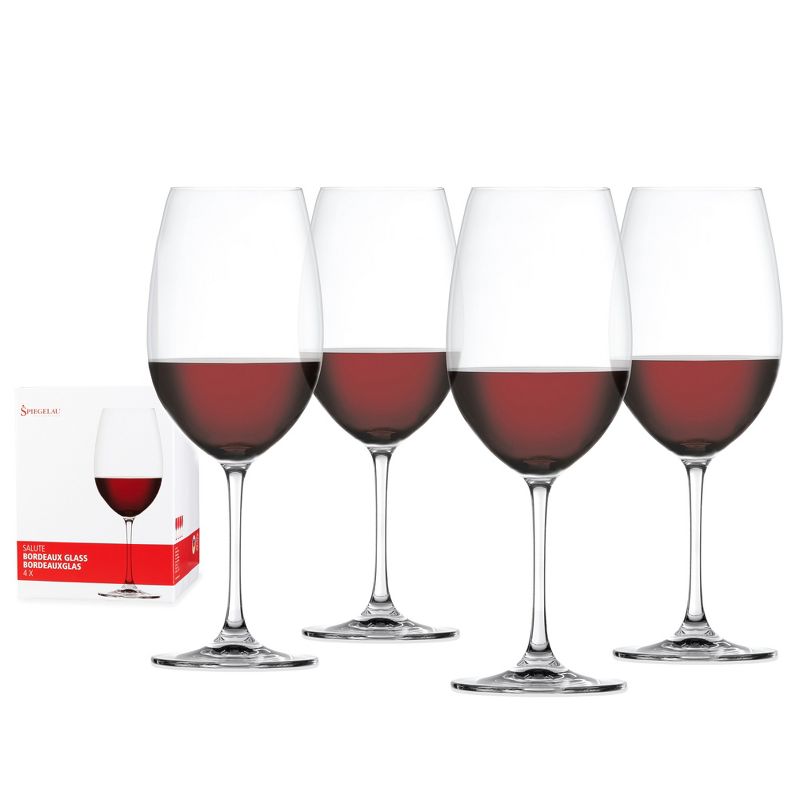 Spiegelau Salute Wine Glasses Set of 4, 6 of 8