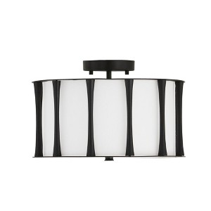 Capital Lighting Bodie 3 - Light Semi-Flush Mount in  Matte Black - 1 of 4