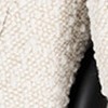 HomeRoots Cream and Black Boucle And Metal Dining Arm Chair - 4 of 4