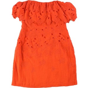 Free People Womens Morning Dove Strapless Mini Dress, Red, 6 - 1 of 1