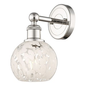 White Mouchette - 1 Light Wall Sconce In Modern Style-10.25 Inches Tall and 6 Inches Wide - 1 of 1