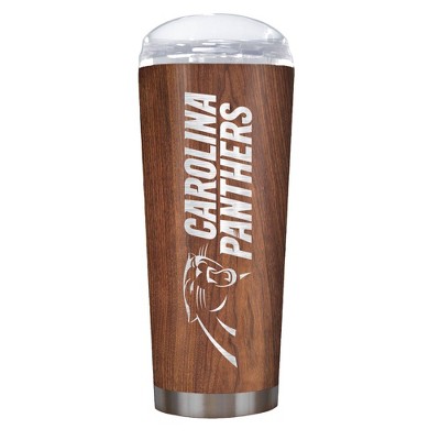 NFL Carolina Panthers 18oz Woodgrain Roadie Tumbler