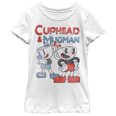 Sorriso bang tshirt para mulheres cuphead mugman jogo tees moda feminina t  camisa 5xl macio impresso solto - AliExpress