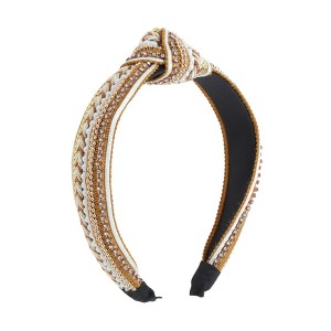 Unique Bargains Women's Rhinestone Sequins Headband 1 Pc - 1 of 4