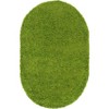 Unique Loom Solid Shag Solid Indoor Woven Area Rug - 2 of 4