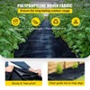VEVOR Weed Barrier Landscape Fabric, 6 x 250 ft, 4.1 Oz Premium Woven Ground Cover, Heavy Duty PP Material & Easy Setup, Weed Control, Black - 4 of 4