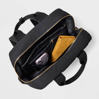 Рюкзаки Universal Thread Square Backpack - Universal Thread™ Black: Recycled Nylon, Fits 14" Laptop, College, Double Handle, 33.5" Strap Length — фото 4