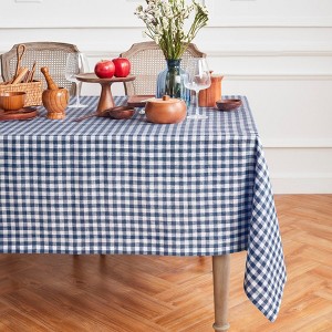 Solino Home Linen Gingham Check Tablecloth - 1 of 4