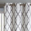 Kate Aurora 2 Piece Grommet Top Light Filtering Geometric Window Curtain Panels - 2 of 3