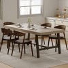 71″ Modern Farmhouse Rectangular Dining Table for 6–10, 1.2″ Thick MDF with Reinforced Edges & Adjustable Metal Feet - 3 of 4
