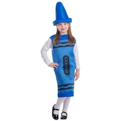 Dress Up America Crayon Costume For Kids - Large - Blue : Target