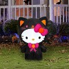 Gemmy Airblown Inflatable Hello Kitty as Black Cat Sanrio, 3 ft Tall, Multicolored - 2 of 4