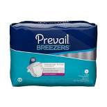 Prevail Breezers Unisex Adult Incontinence Briefs, Refastenable Tabs, Ultimate Absorbency