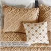 Charleston 100% Cotton Soft & Plush Chenille Tufted Diamond Pattern Unique Luxurious Bedspread & Sham Set, All-Season, Machine Washable Coverlet Set - 4 of 4