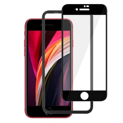 Insten Clear Tempered Glass Screen Protector for iPhone SE 2020 4.7" (2nd Generation) with Alignment Frame, Case Friendly