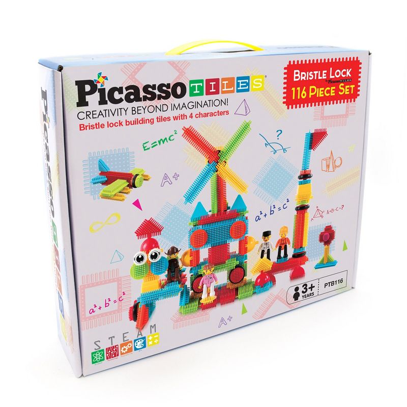 PicassoTiles® Hedgehog Building Blocks, 116-Piece Set, 1 of 8