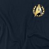 Star Trek Discovery Admiral Badge Adult T-Shirt Navy - 2 of 4