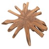 Merci End Table with Teak Tree Trunk Tabletop Natural/Brown - bali & pari - 4 of 4
